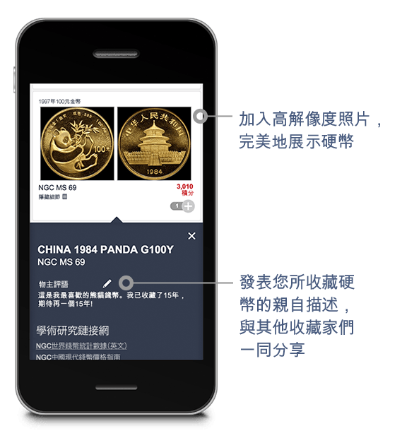 分享您對收藏品的親自描述